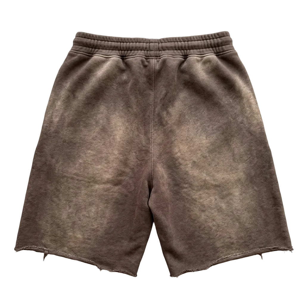 Brown Wash Shorts