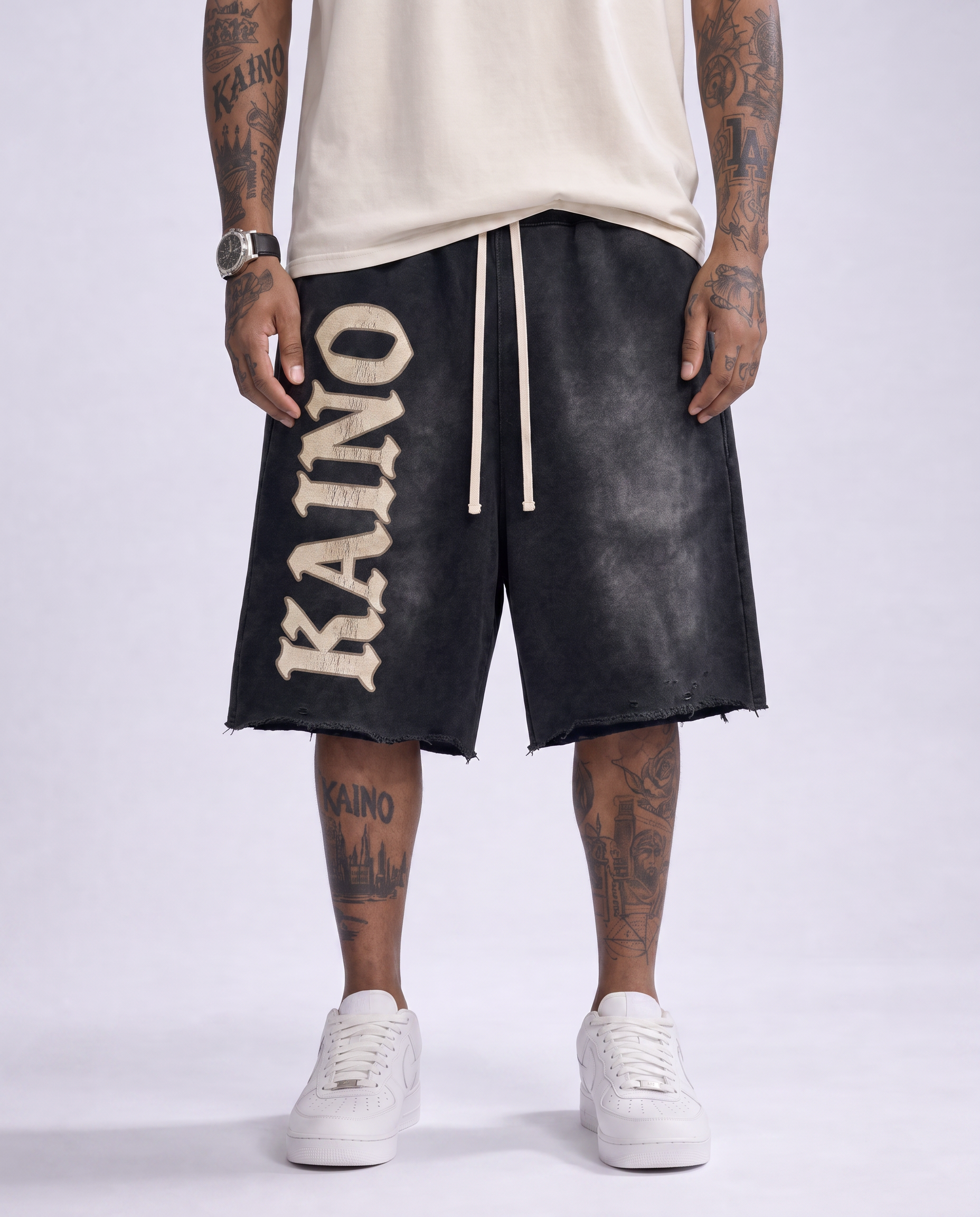 Black Wash Shorts