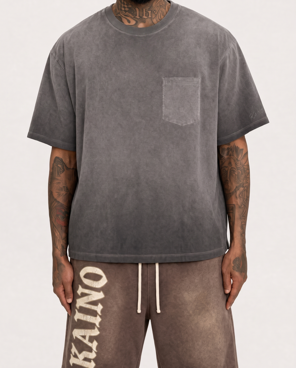 Fake Pocket Black Wash