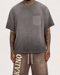 Fake Pocket Black Wash