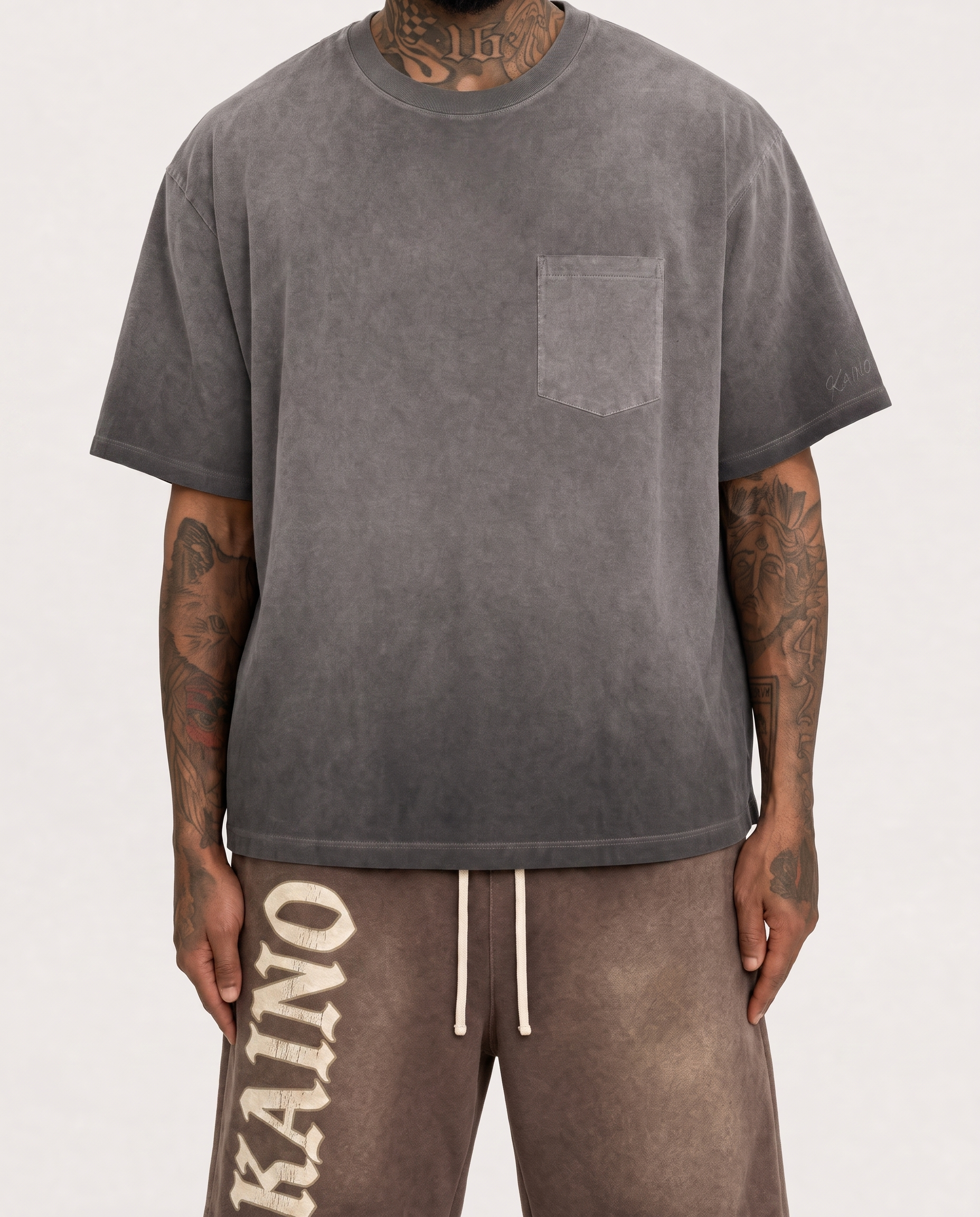 Fake Pocket Black Wash